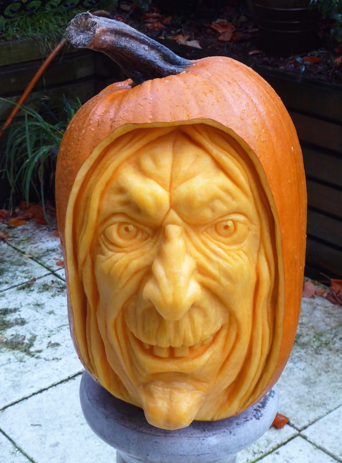  A witch carving. Photo courtesy Clive Cooper