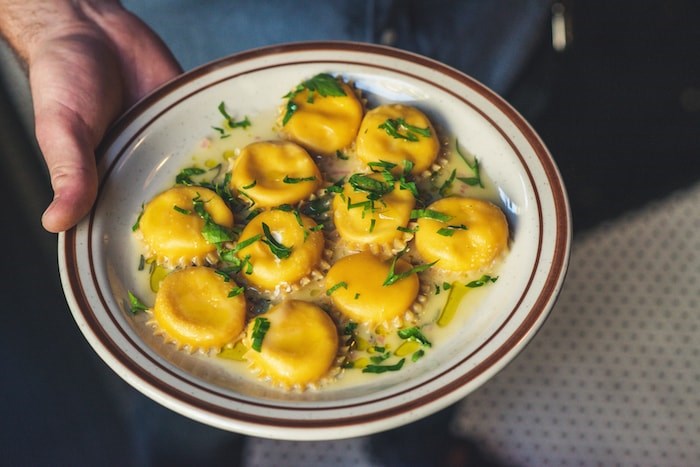  Vancouver's pizza-centric Bufala in Kerrisdale is adding a sibling restaurant in North Vancouver's Edgemont Village, and it's going to have an expanded menu of Italian food and drink. Pictured: Ricotta Sage Ravioli. Photo by Jonathan Norton/courtesy Bufala
