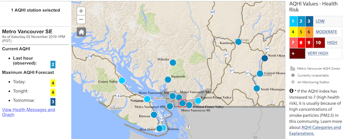  Photo: BC Air Quality