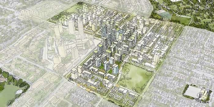  Oakridge Municipal Town Centre. Rendering City of Vancouver