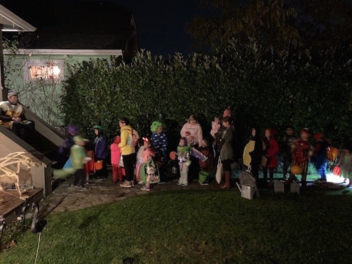  The popularity of Trinity Street’s Halloween traditions has grown organically, say residents. It has become wildly popular for trick-or-treating. Photo courtesy of Grant Lawrence