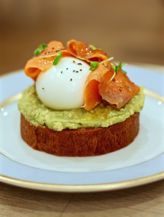  Ladurée brioche toast with avocado, smoked salmon, and poached egg. hoto by Lindsay William-Ross/Vancouver Is Awesome