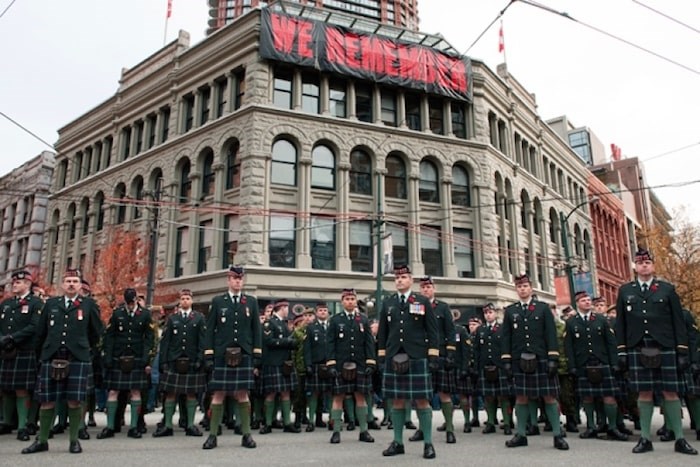  The Remembrance Day ceremony at Victory Square is the largest in Vancouver. Photo Jennifer Gauthier