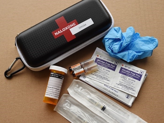  The B.C. government announced that pharmacies in the province will offer free naloxone kits. Naloxone can reverse a drug overdose by helping restore a person’s breathing. Photo by Dan Toulgoet