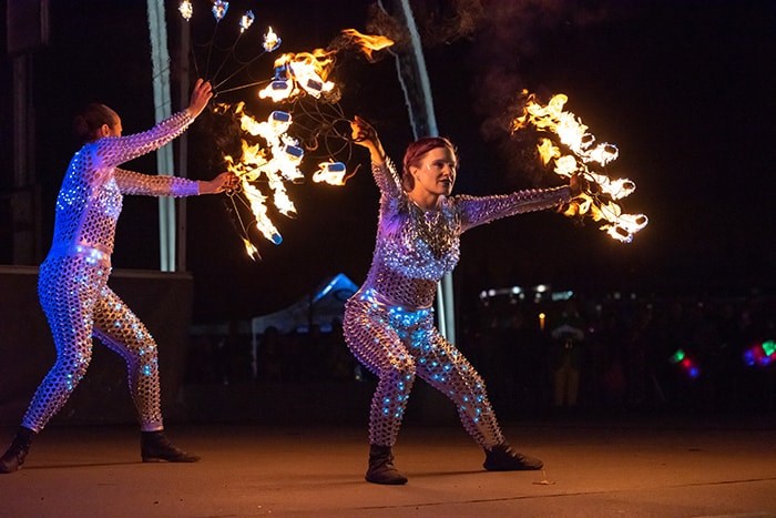  The Lights at Lafarge kick-off event will include a fire show. Photo: City of Coquitlam