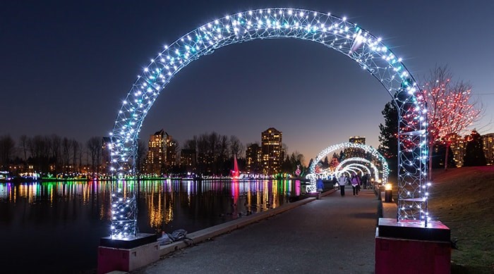  The Lights at Lafarge will once again illuminate the season from November to January. Photo: City of Coquitlam