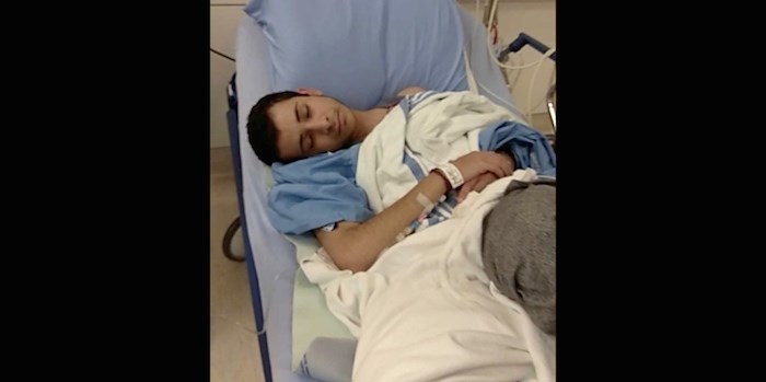  Hamza Elburai was at VGH after an incident at McRoberts secondary. Photo submitted