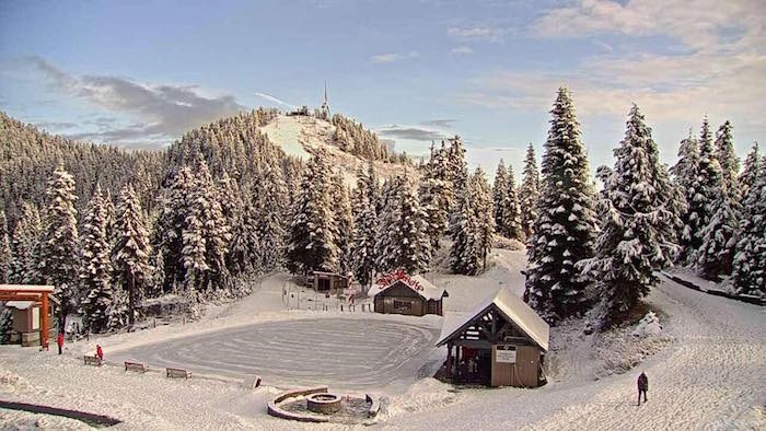  The outdoor skating pond at Grouse Mountain's Peak of Christmas. Photo: 