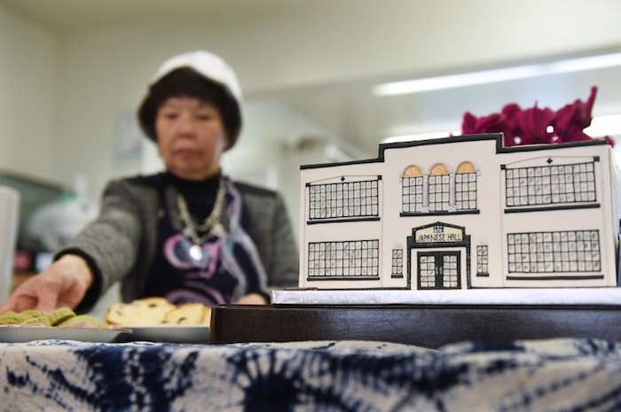  A cake replicating the Japanese Hall was served up as part of Wednesday's celebrations. Photo by Dan Toulgoet/Vancouver Courier