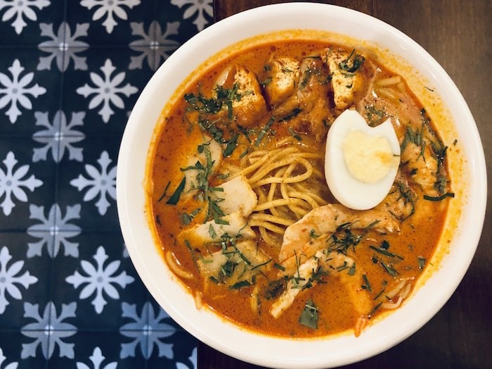  Hearty, spicy, snappy Laksa at Shiok. Photo by Lindsay William-Ross/Vancouver Is Awesome