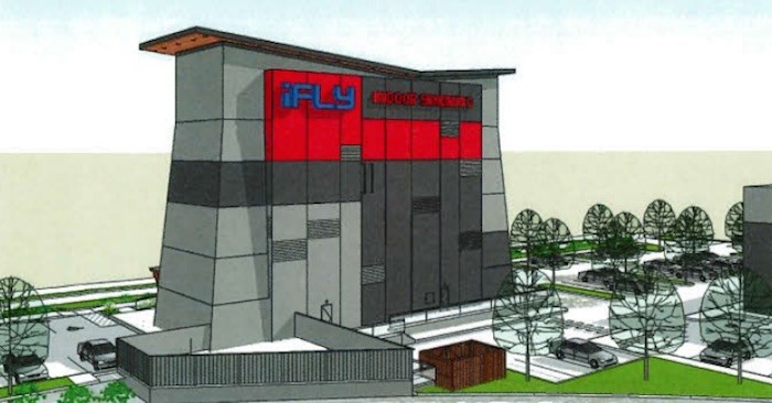  A rendering of what the new iFly indoor skydiving centre, located at 9151 Van Horne Way in Richmond, will look like once completed. Source: City of Richmond