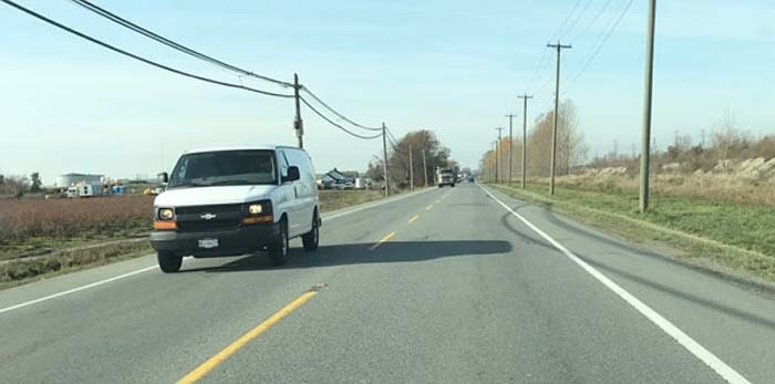  The speed limit will drop to 70 km/h next year on the rural portion of Ladner Trunk Road.