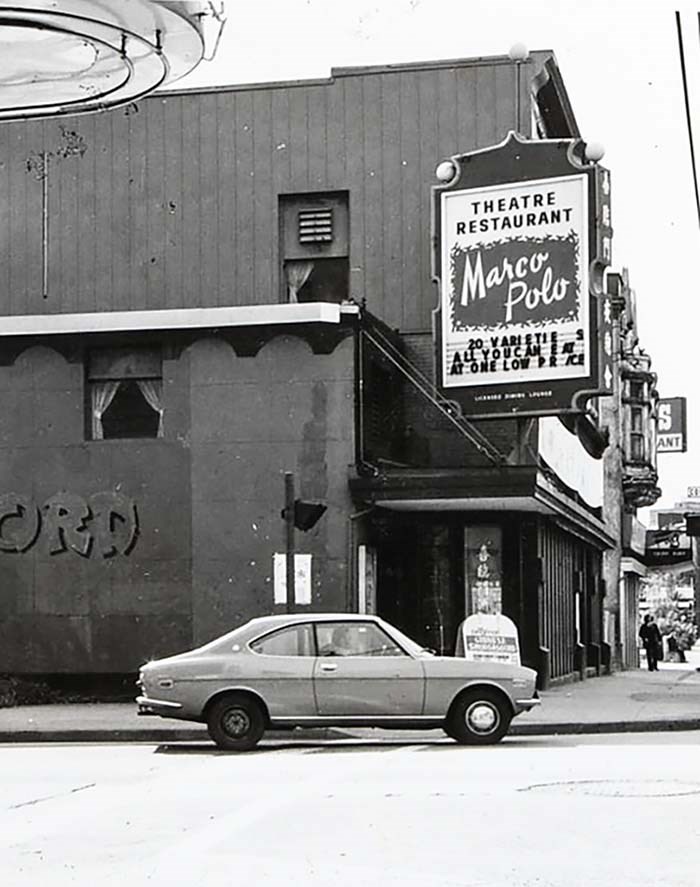  The Marco Polo occupied 90 East Pender for decades until moving to North Vancouver in 1982. Photo courtesy of Tom Carter Archives