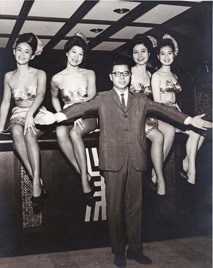  Marco Polo owner Victor Louie and the China Dolls. Photo courtesy of Tom Carter Archives