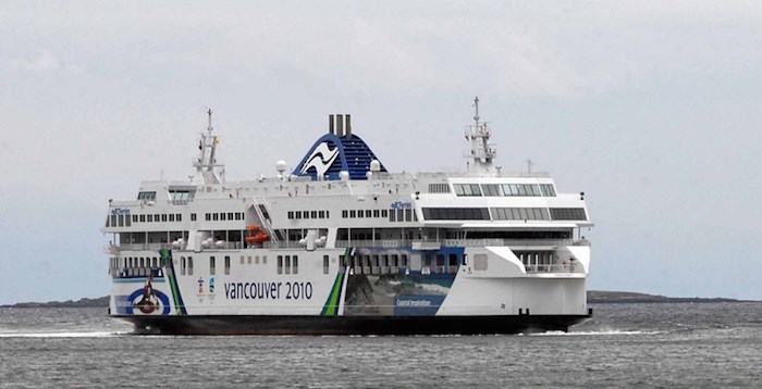  The Coastal Inspiration approaches Nanaimo. BC Ferries is known for their unreliable Wi-Fi service. Times Colonist file photo