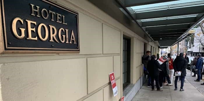  Striking workers at the Hotel Georgia have been at it for the past eight weeks | Glen Korstrom