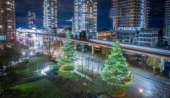  There are 26 Burnaby public spaces and parks that will sparkle with festive lights this holiday season. Photo: 