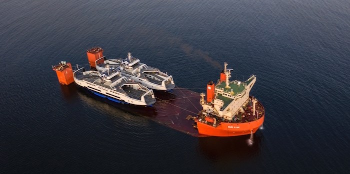  BC Ferries' hybrid-electric Island Class ferries departed Constanta, Romania, on Nov. 20, 2019. The trip to B.C. is expected to take 40 to 45 days.