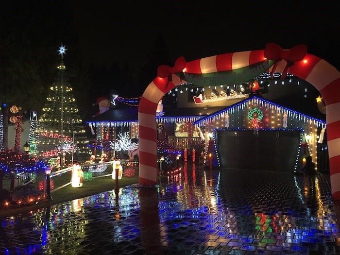  One of the amazing homes decked out for Christmas as seen on the 2018 TRAMS Christmas Lights Tour in Burnaby and Coquitlam. Photo by Lindsay William-Ross/Vancouver Is Awesome