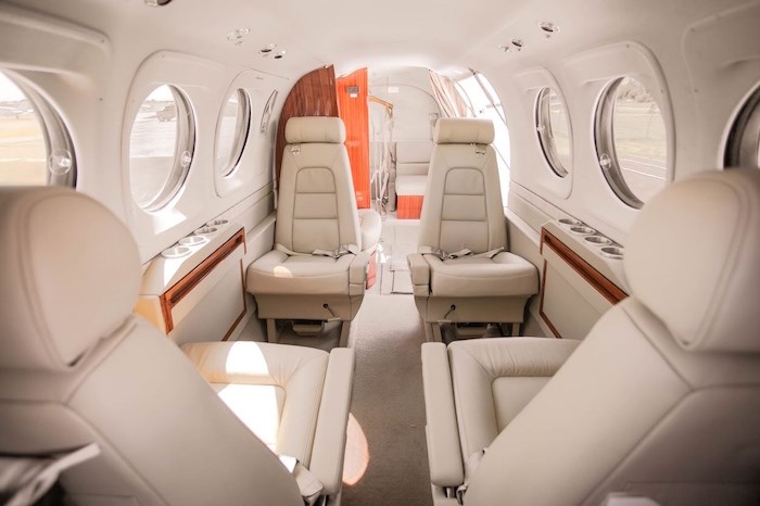  The interior of Air West aircraft. Photo courtesy Air West Charters