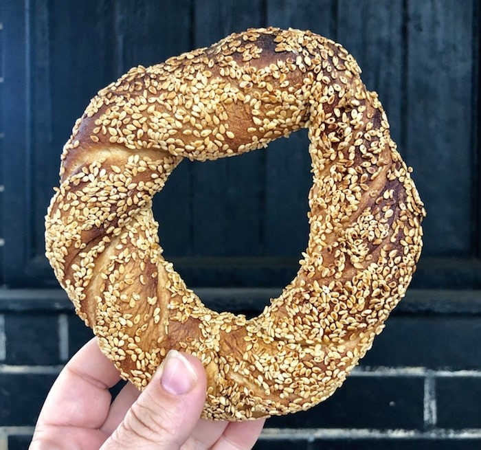  This is a sesame seed Turkish bagel from Smith's Bagelry. Photo by Lindsay William-Ross/Vancouver Is Awesome