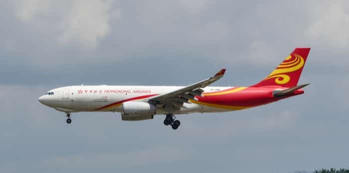  SEPANG, MALAYSIA - DECEMBER 14, 2016: Hong Kong Airlines plane Airbus A330-243F, Registration name B-LNW, arrive at KLIA airport on December 14, 2016 in KLIA, Sepang, Malaysia. / Shutterstock