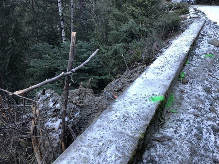  The scene of the crash where an SUV rolled down an embankment on Cameron Main logging road early on Friday, Nov. 29, 2019.