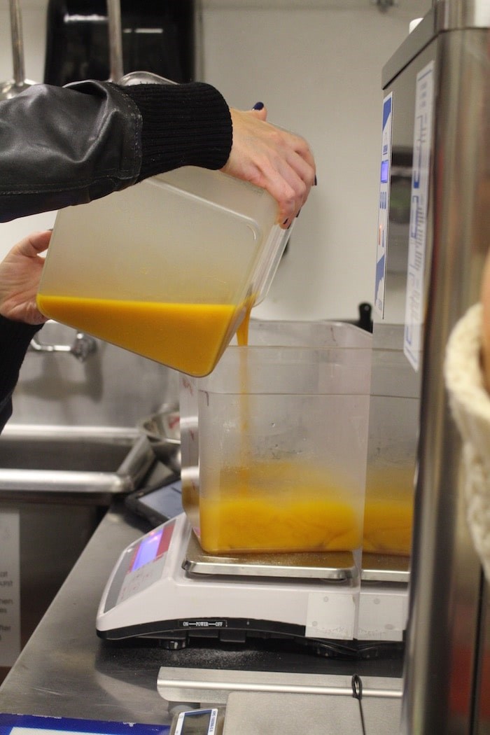  Mixing the components of the sorbetto. Photo by Lindsay William-Ross/Vancouver Is Awesome