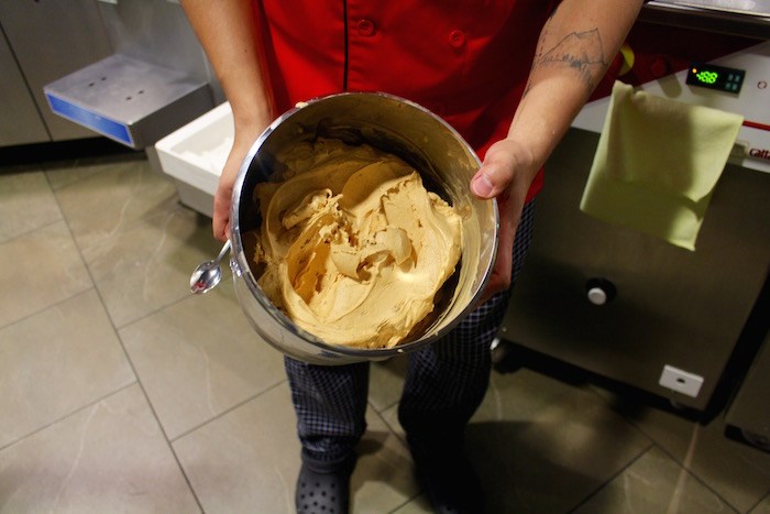  The final product: Pumpkin Pecan Cheesecake Gelato. Photo by Lindsay William-Ross/Vancouver Is Awesome