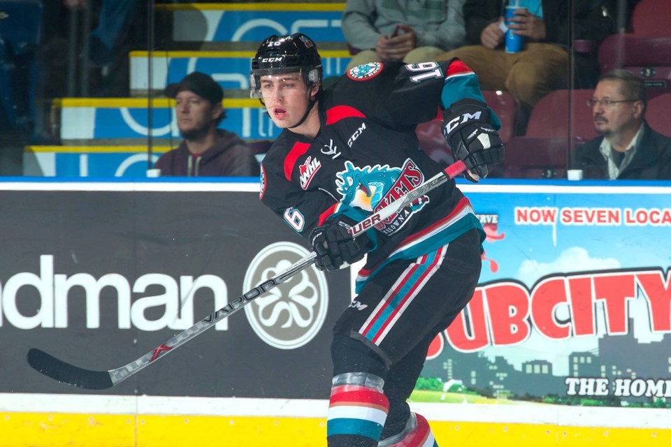 Kole Lind for the Kelowna Rockets