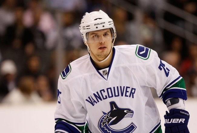 Sergei Shirokov for the Canucks