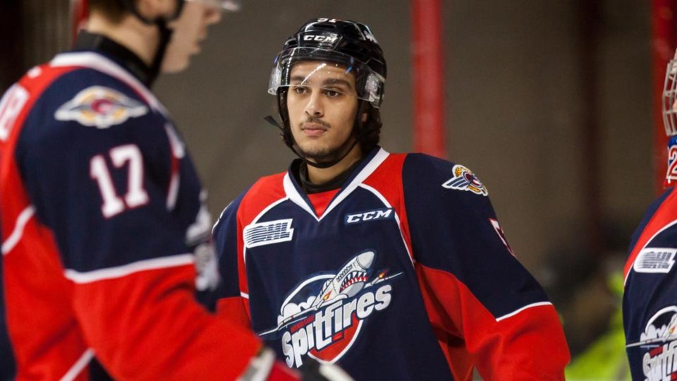 Jalen Chatfield for the Windsor Spitfires