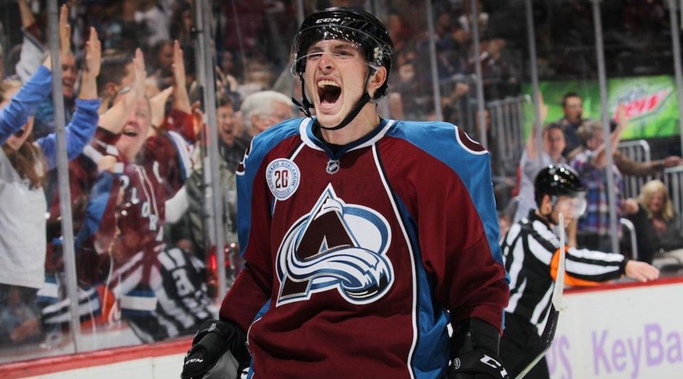 Matt Duchene yells, probably because he's happy
