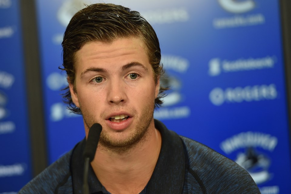 Ben Hutton in a rare non-smiling moment