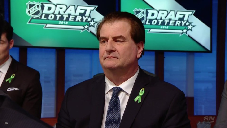 Jim Benning is disappointed at the NHL Draft Lottery
