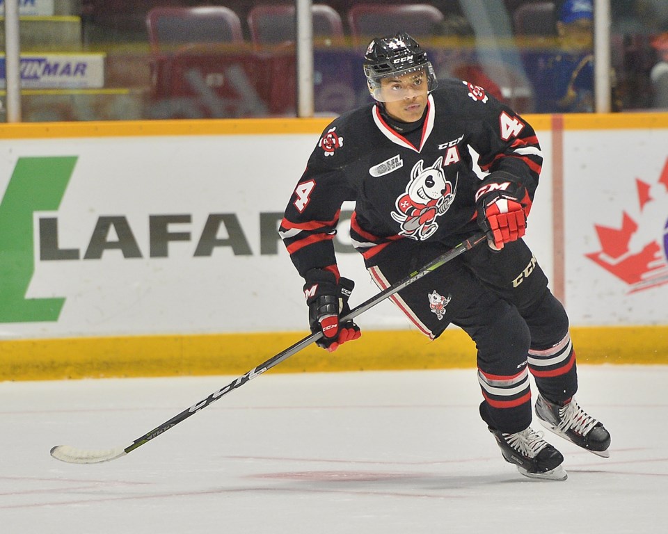 Akil Thomas of the Niagara IceDogs