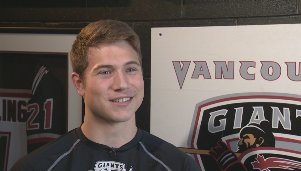 Owen Hardy of the Vancouver Giants.