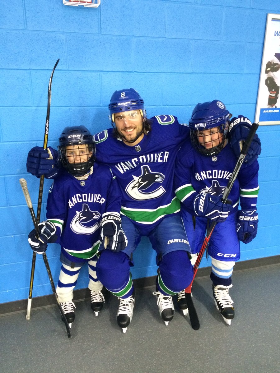 Chris Tanev - Media Day - Good with Kids