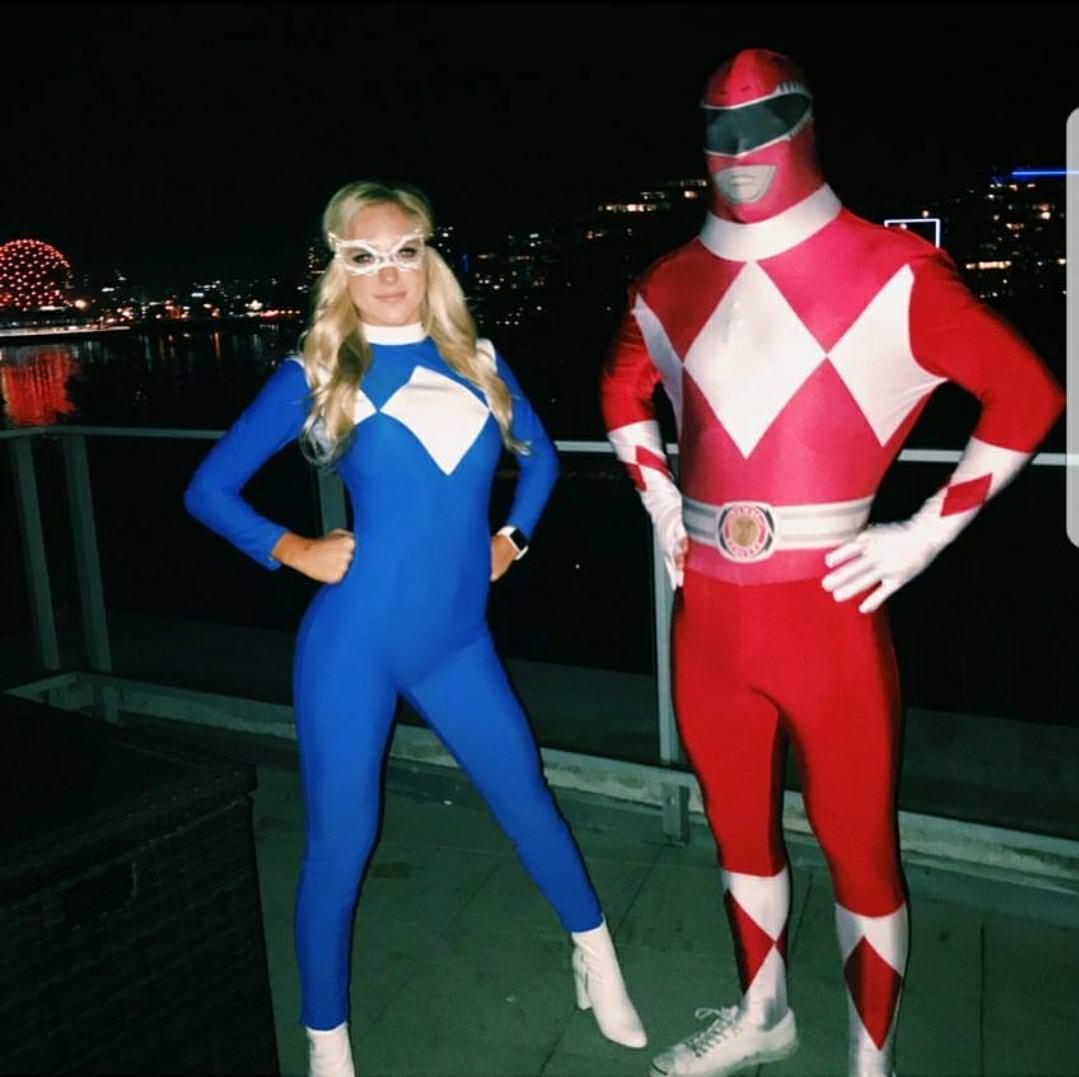 Halloween 2017 - Brock Boeser as the Red Ranger