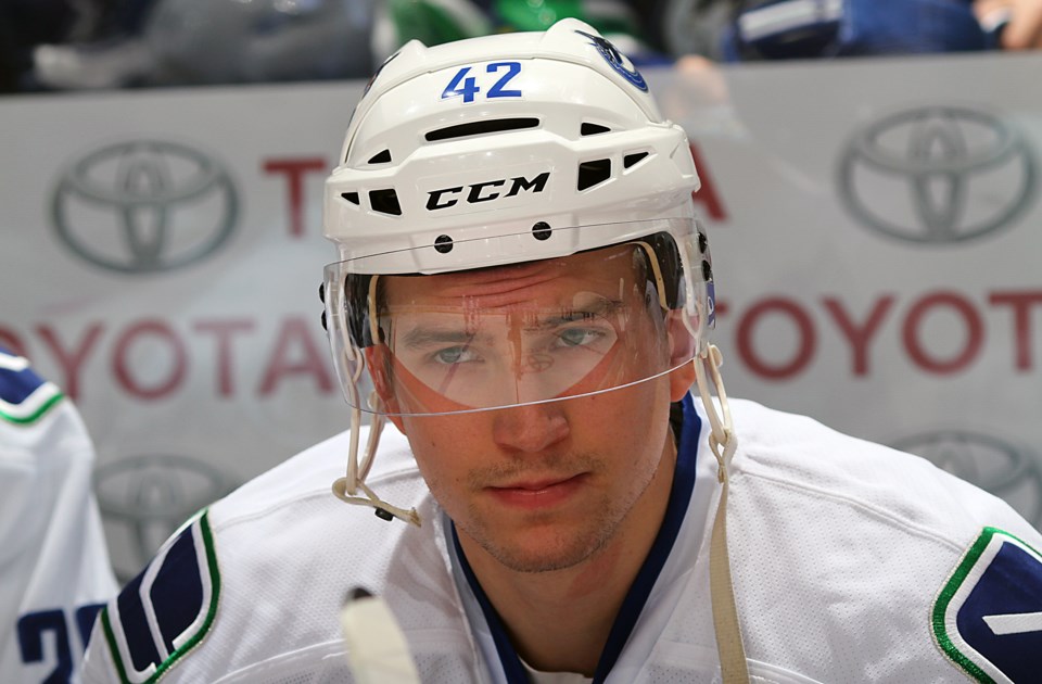 Sven Baertschi looks troubled