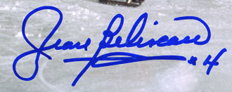 Jean Beliveau autograph