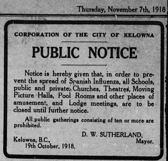 Kelowna Record Spanish flu 1918 screen_shot_2020-03-17_at_3.57.21_pm_p3446405