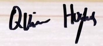 Quinn Hughes autograph
