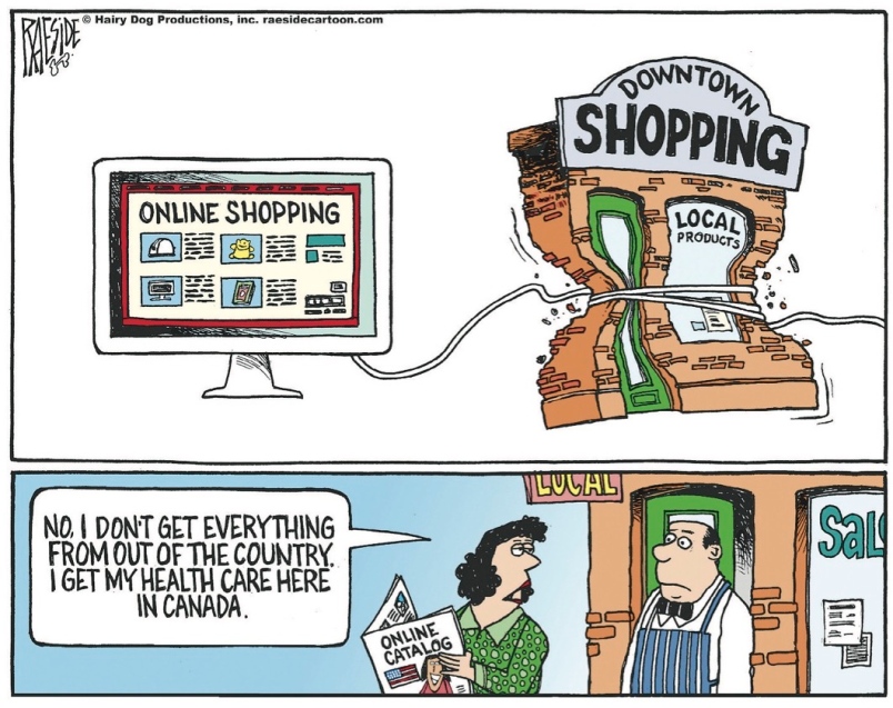 Cartoon: Adrian Raeside on the impact of online shopping - Vancouver Is  Awesome