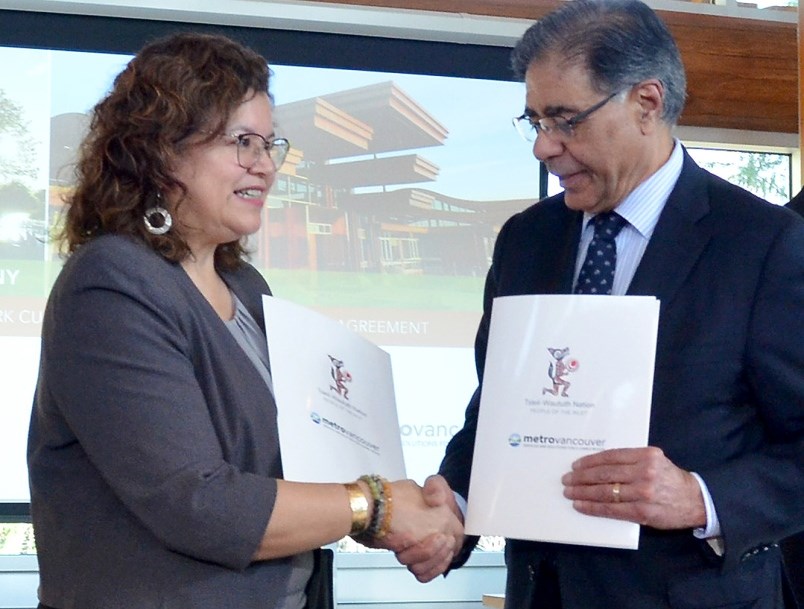 tsleil-waututh-chief-leah-george-wilson-and-metro-vancouver-chair-sav-dhaliwal-signed-the-agreement