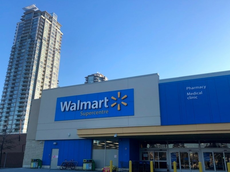 The Walmart Canada location at Coquitlam Centre. Photo by Kyle Lee