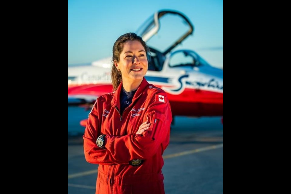 Captain Jennifer Casey, public affairs officer with the Snowbirds air demonstration team (Photo courtesy of Royal Canadian Air Force)
