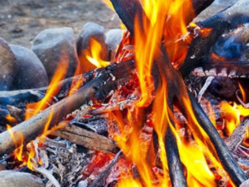 a-campfire