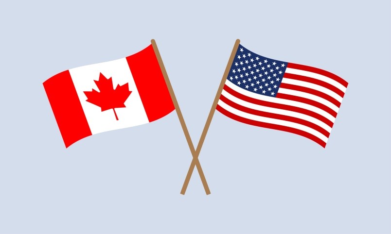 us-canadian-flag