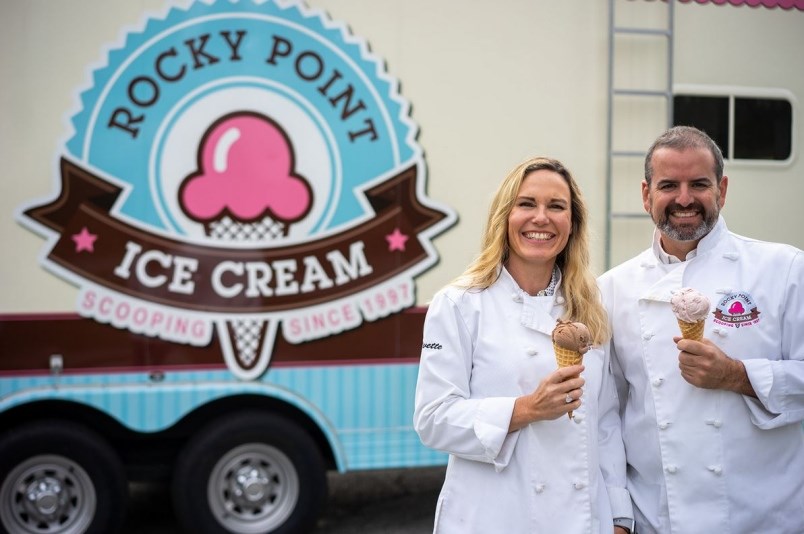 Yvette and Jamie Cuthbert own Rocky Point Ice Cream.